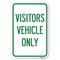 Signmission Reserved Parking Sign Visitor Vehicles Only Heavy-Gauge Aluminum Sign, 12" x 18", A-1218-23013 A-1218-23013 - alternate 1